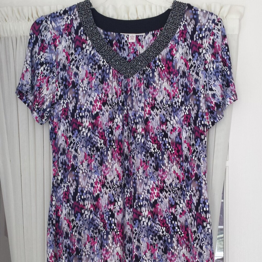 NWOT Sparkly Neckline Blouse